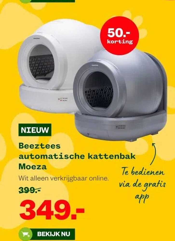 Beeztees automatische kattenbak Moeza