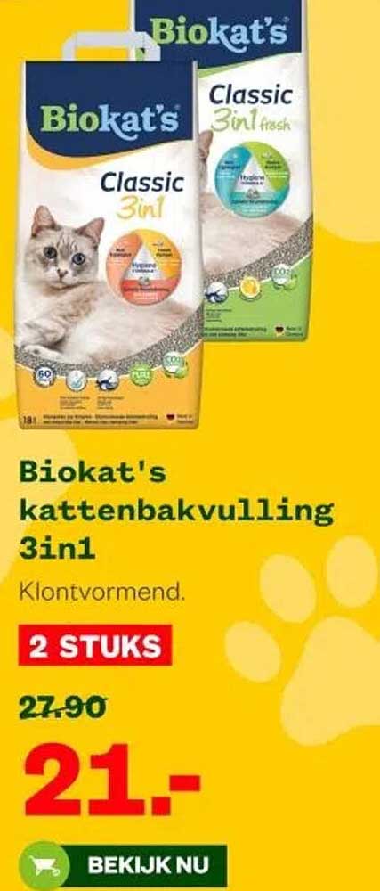 Biokat's kattenbakvulling 3in1