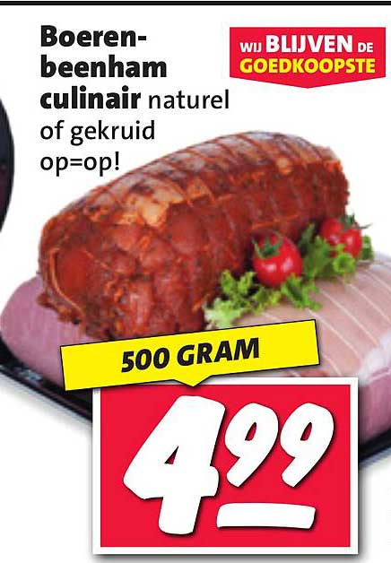Boeren-beenham culinaire naturel of gekruid op=op!