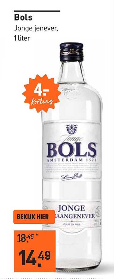 Bols Jonge jenever, 1 liter