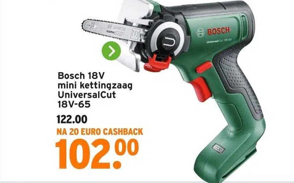 Bosch 18V mini kettingzaag UniversalCut 18V-65
