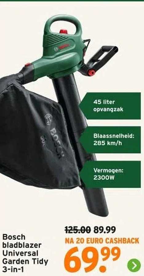 Bosch bladblazer Universal Garden Tidy 3-in-1