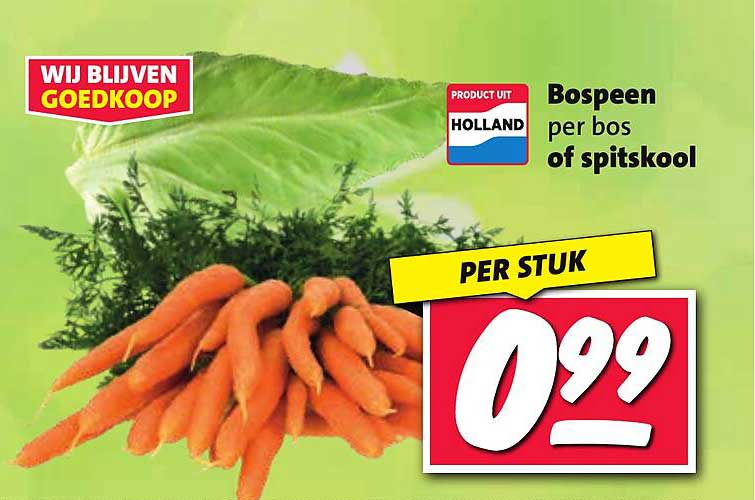 Bospeen per bos of spitskool