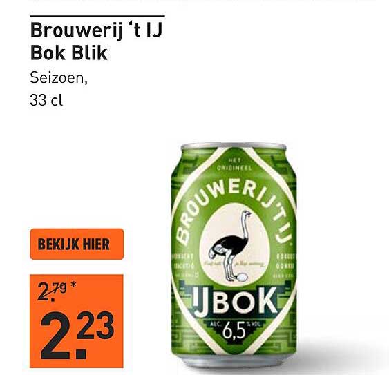 Brouwerij ‘t IJ Bok Blik