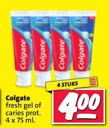 Colgate fresh gel of caries prot. 4 x 75 ml.