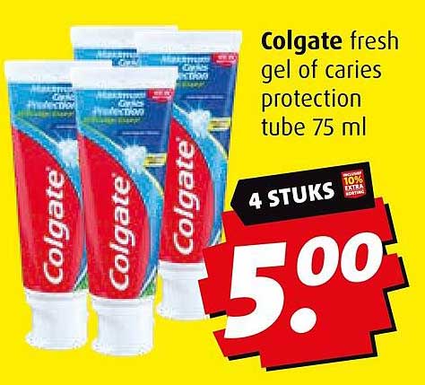 Colgate fresh gel of caries protection tube 75 ml