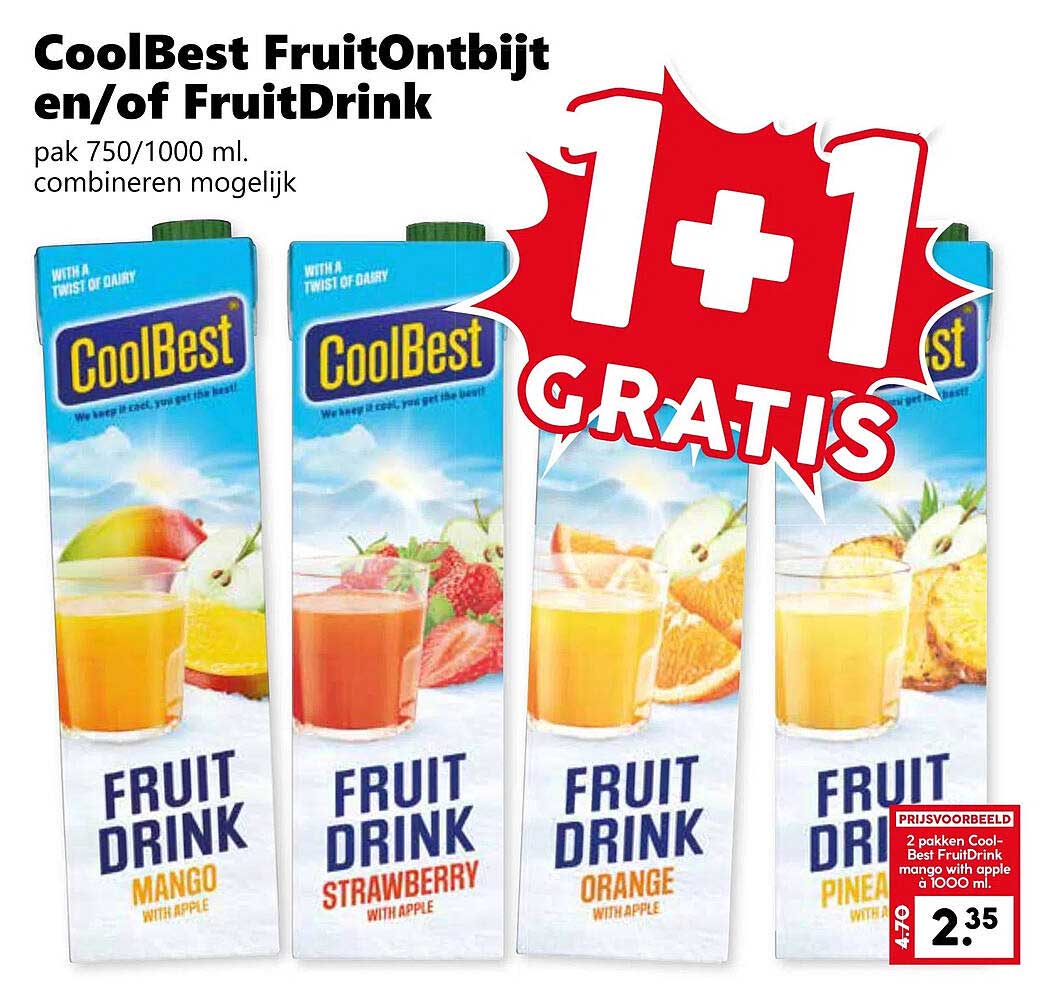 CoolBest FruitOntbijt en/of FruitDrink