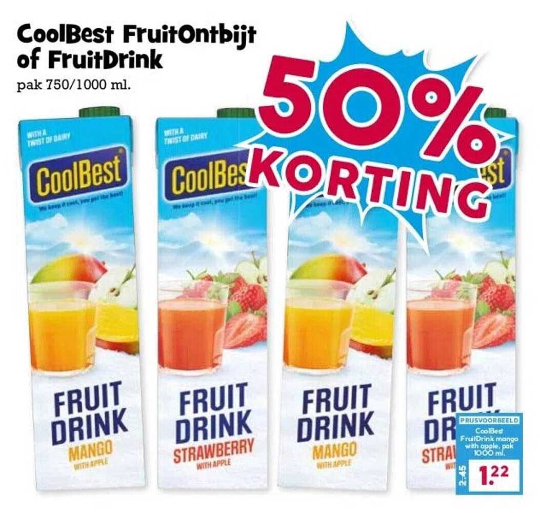 CoolBest FruitOntbijt of FruitDrink
