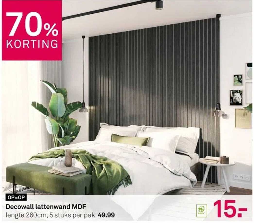Decowall lattenwand MDF