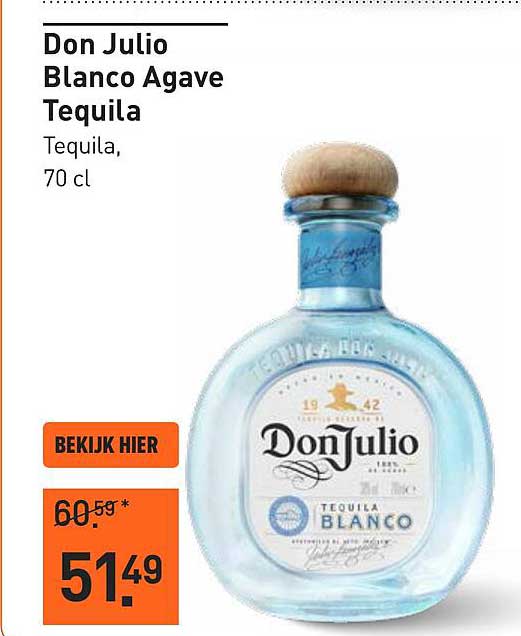 Don Julio Blanco Agave Tequila