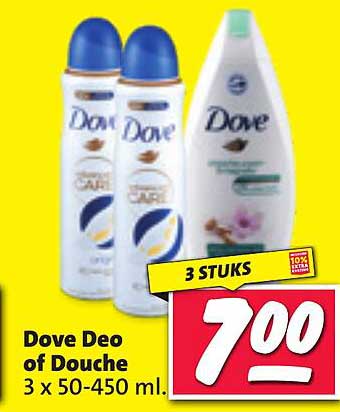 Dove Deo of Douche 3 x 50-450 ml.