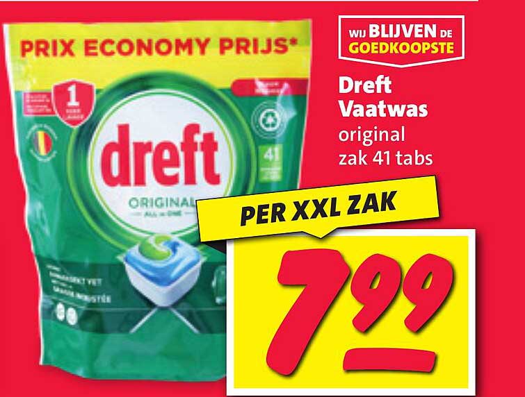 Dreft Vaatwas original zak 41 tabs