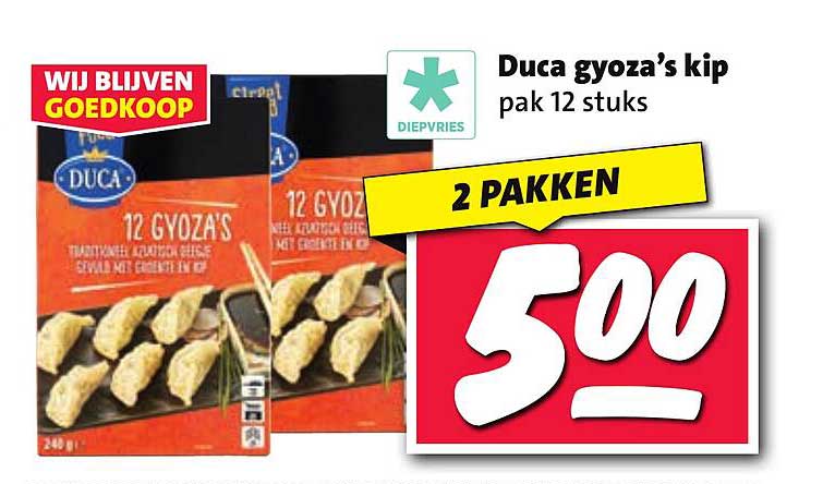 Duca gyoza's kip pak 12 stuks