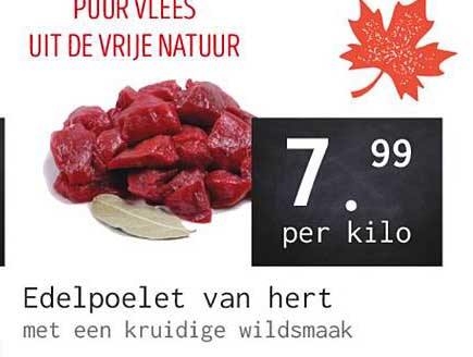 Edelpoelet van hert