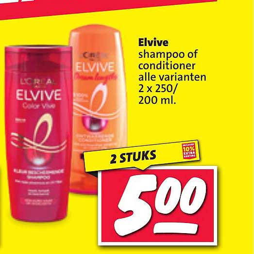 Elvive shampoo of conditioner alle varianten 2 x 250/200 ml.