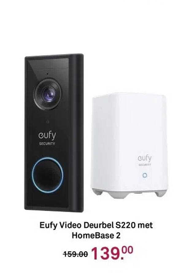 Eufy Video Deurbel S220 met HomeBase 2