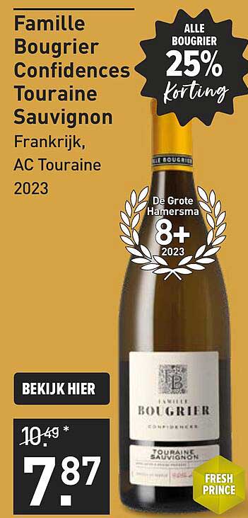 Familie Bougrier Confidences Touraine Sauvignon