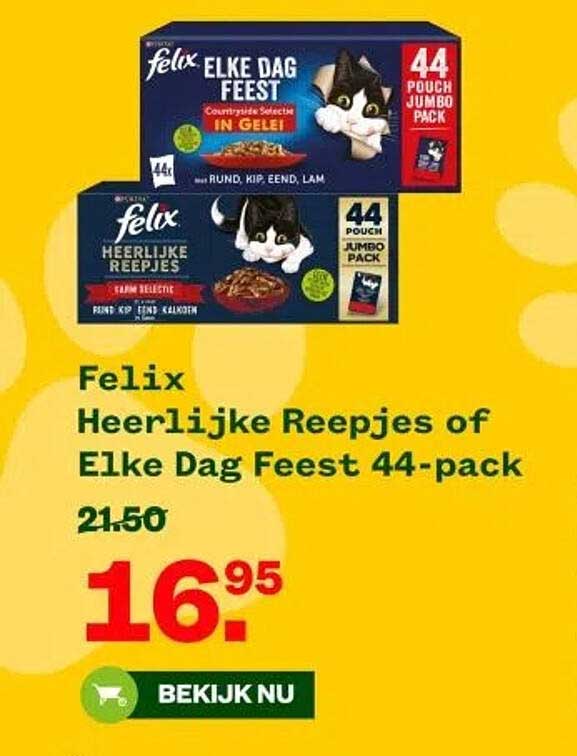 Felix Heerlijke Reepjes of Elke Dag Feest 44-pack