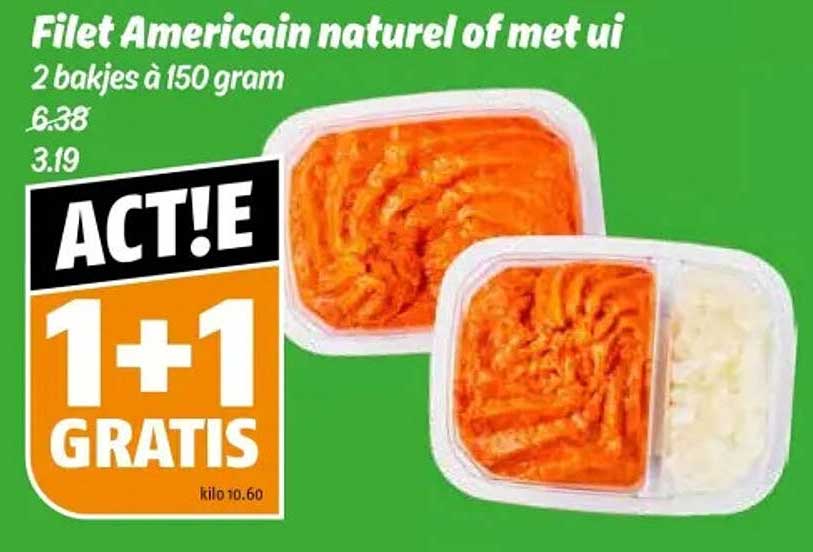 Filet Americain naturel of met ui