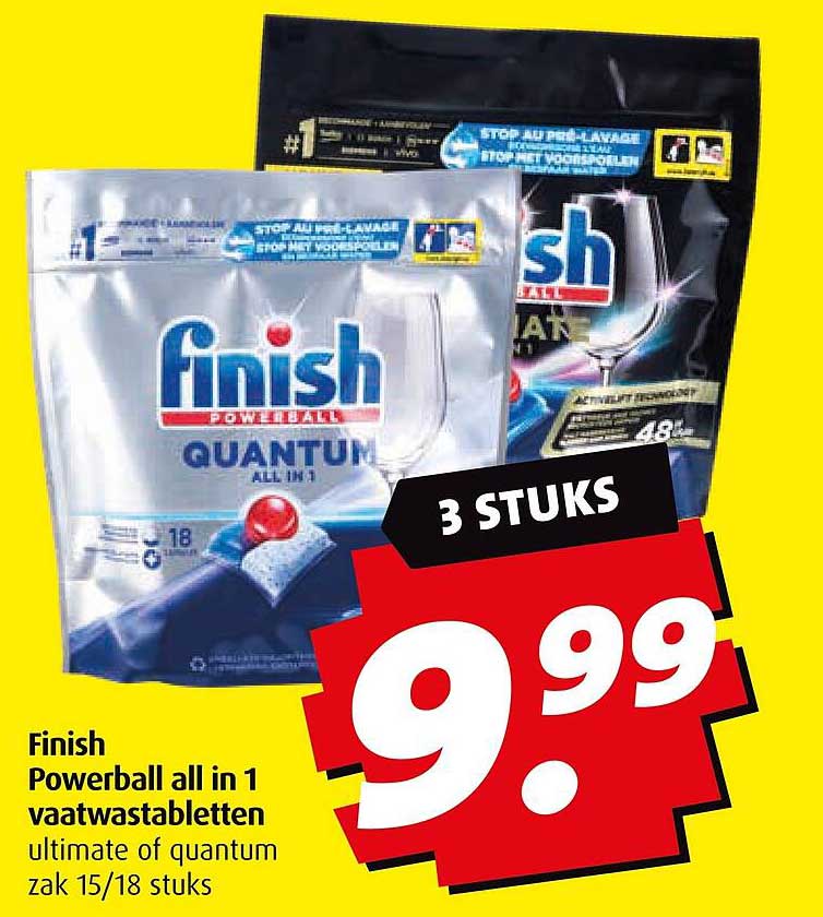 Finish Powerball all in 1 vaatwastabletten