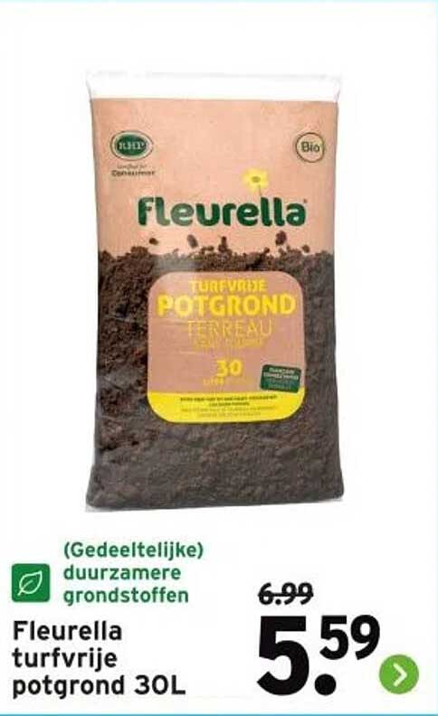 Fleurella turfvrije potgrond 30L