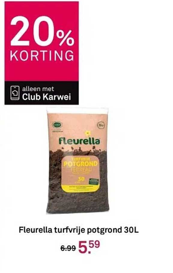 Fleurella turfvrije potgrond 30L