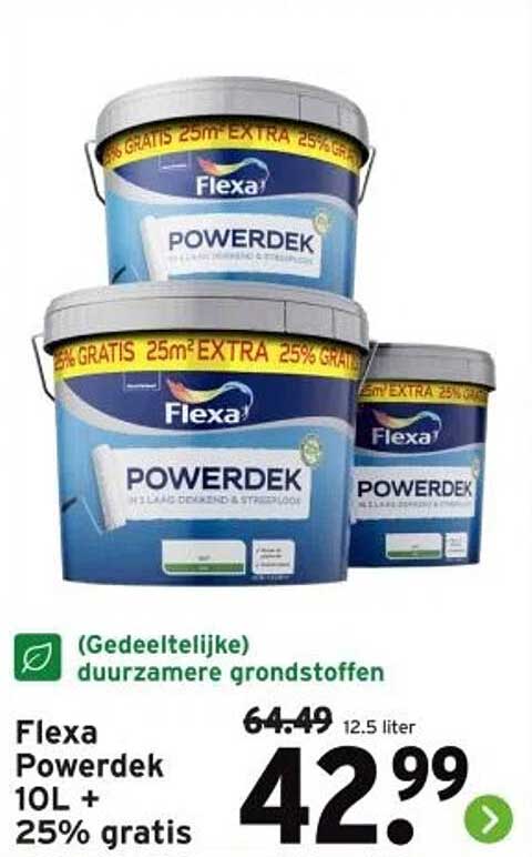 Flexa Powerdek 10L + 25% gratis