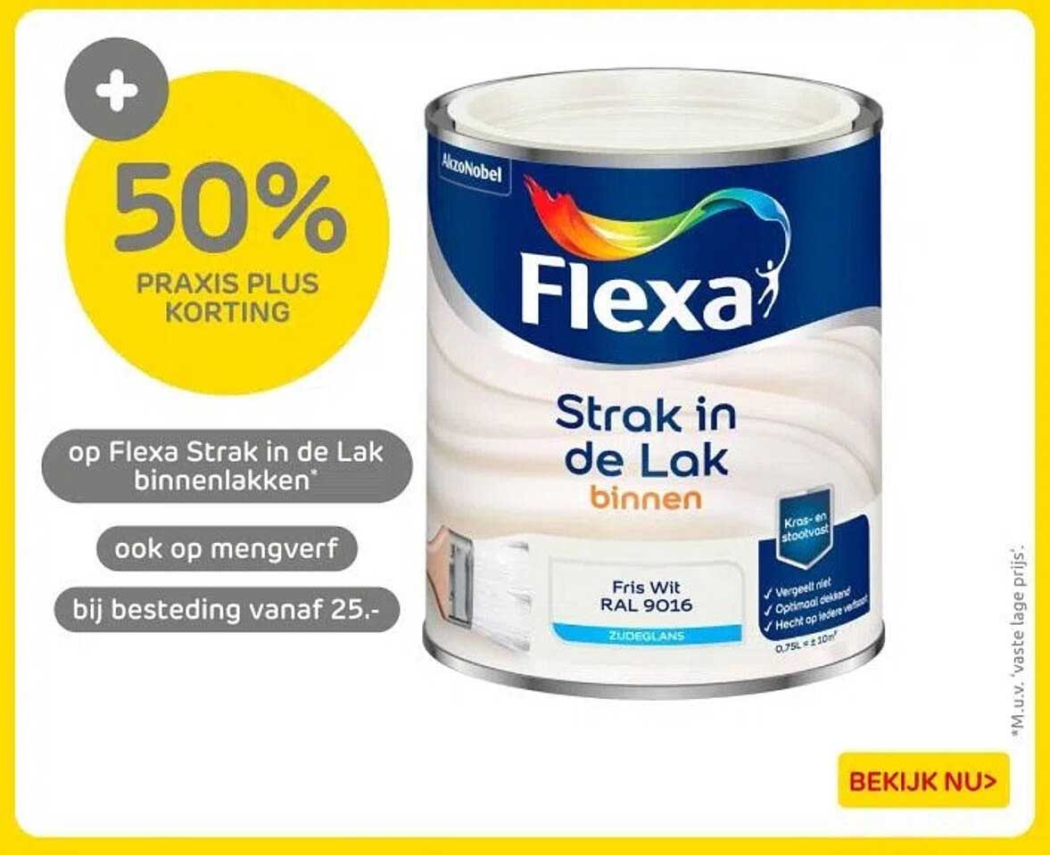 Flexa Strak in de Lak binnenlakken - 50% korting
