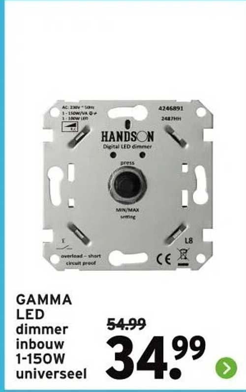 GAMMA LED dimmer inbouw 1-150W universeel