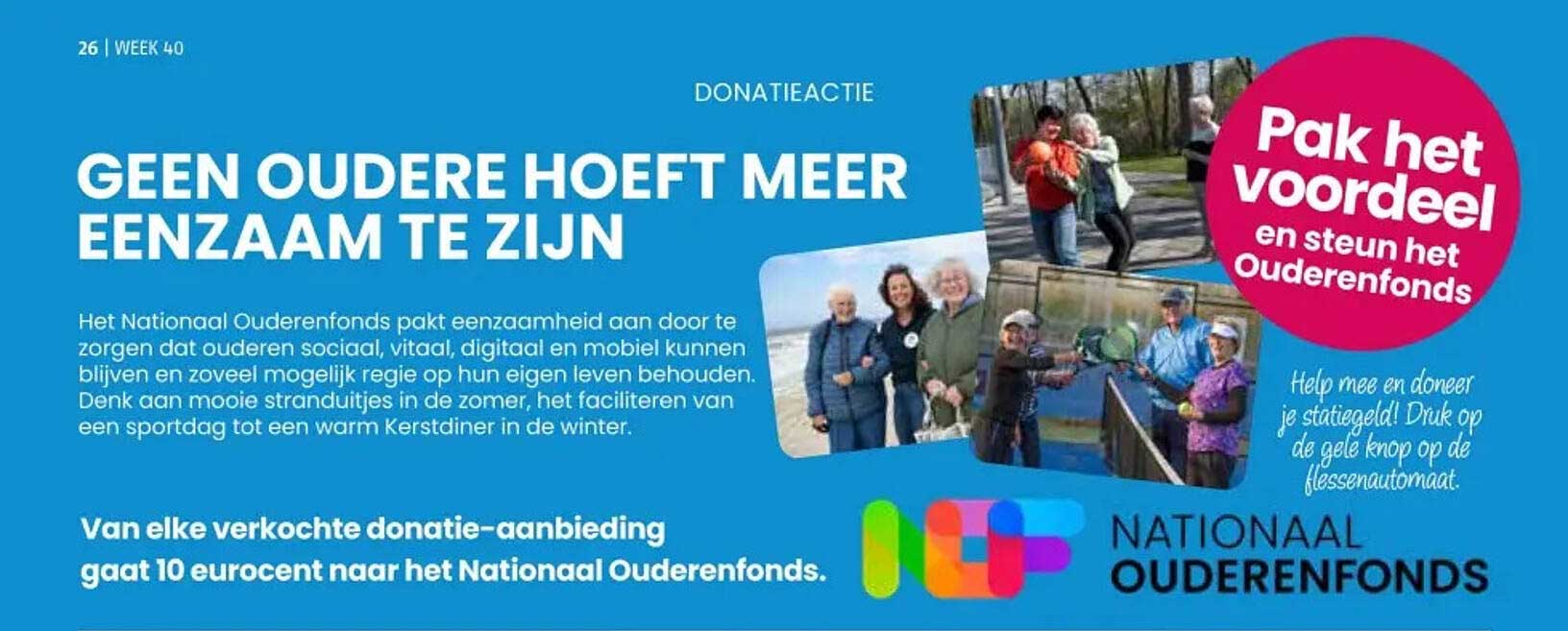 Geen oudere hoeft meer eenzaam te zijn
