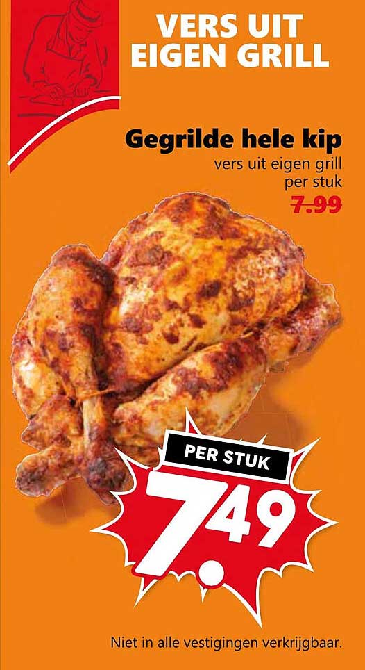 Gegrilde hele kip