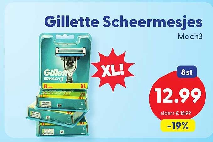 Gillette Scheermesjes Mach3 XL!