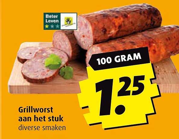 Grillworst aan het stuk