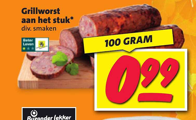 Grillworst aan het stuk*