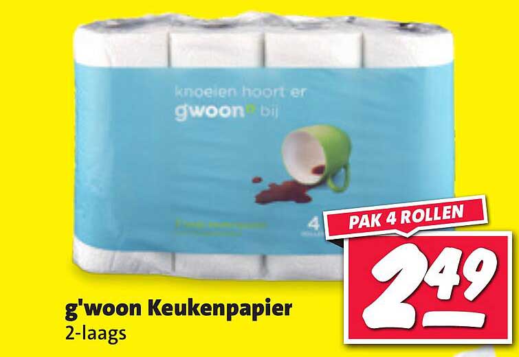 g'woon Keukenpapier 2-laags