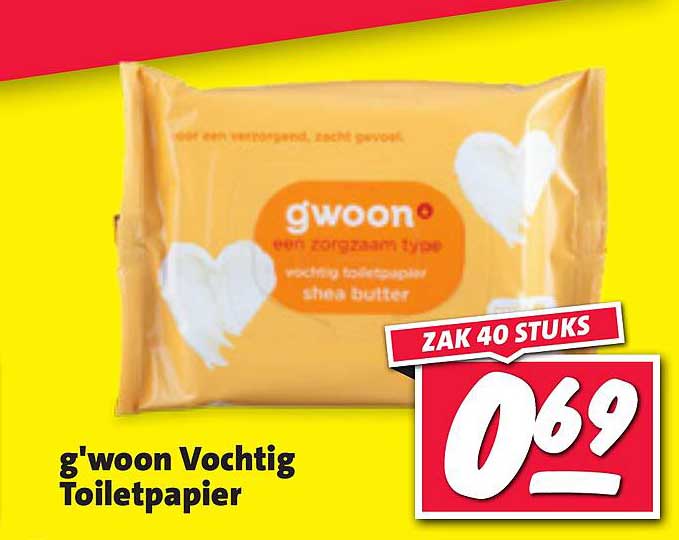 g'woon Vochtig Toiletpapier