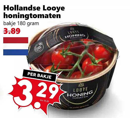 Hollandse Looye honingtomaten bakje 180 gram