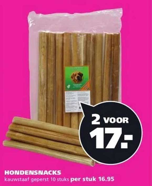 HONDENSNACKS kauwstaaf geperst 10 stuks per stuk 16.95