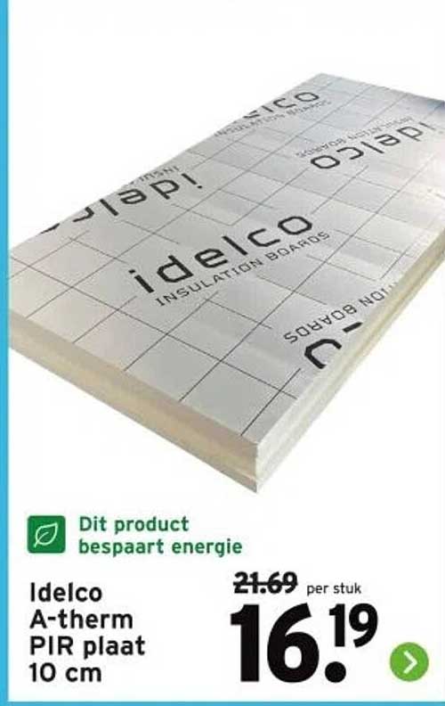 Idelco A-therm PIR plaat 10 cm