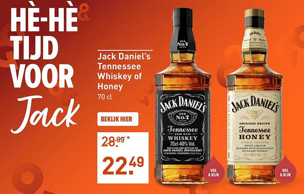 Jack Daniel’s Tennessee Whiskey of Honey 70 cl