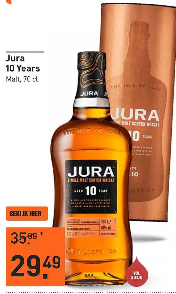 Jura 10 Years Malt, 70 cl