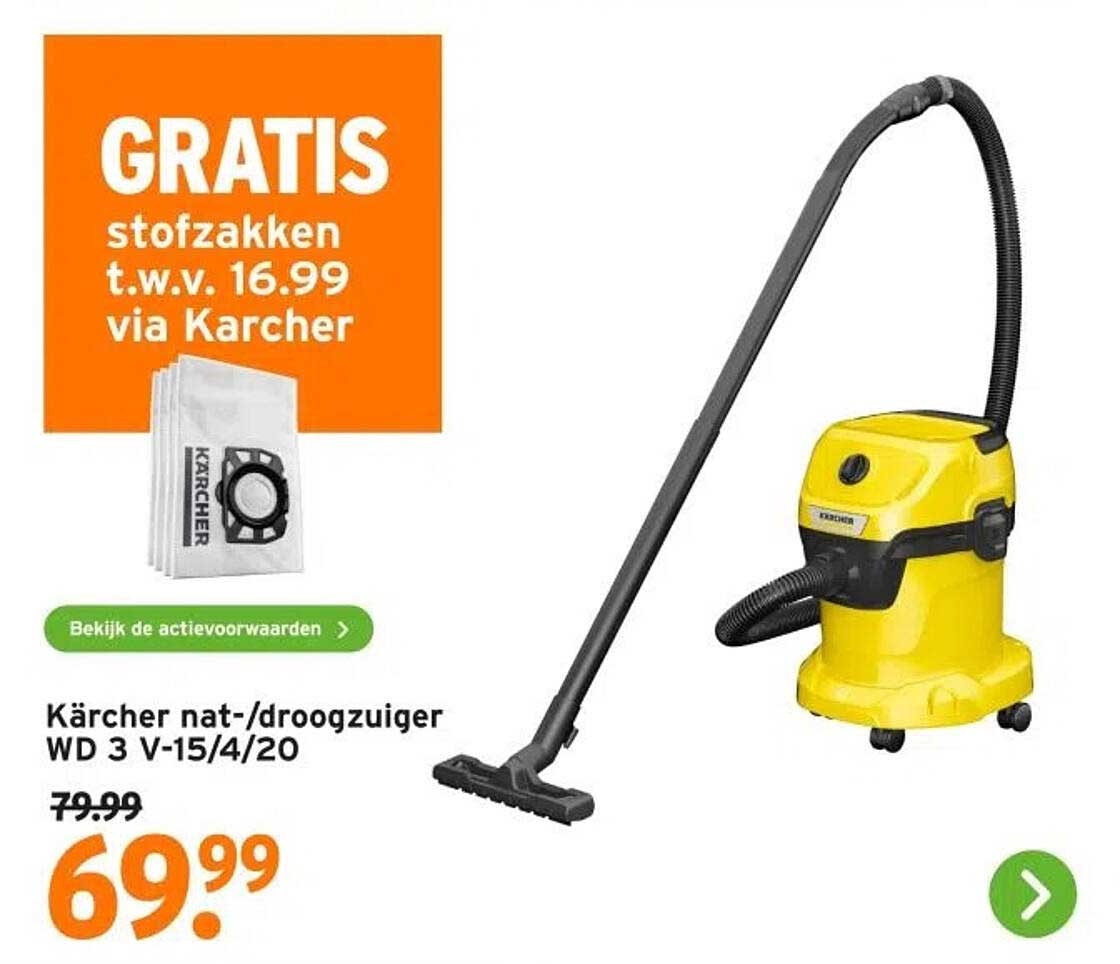 Kärcher nat-/droogzuiger WD 3 V-15/4/20
