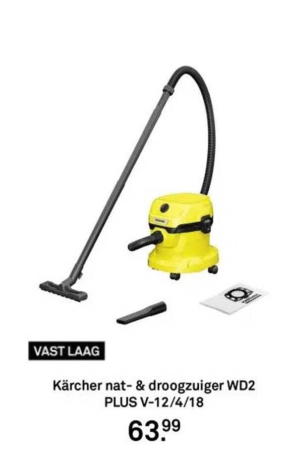 Kärcher nat- & droogzuiger WD2 PLUS V-12/4/18
