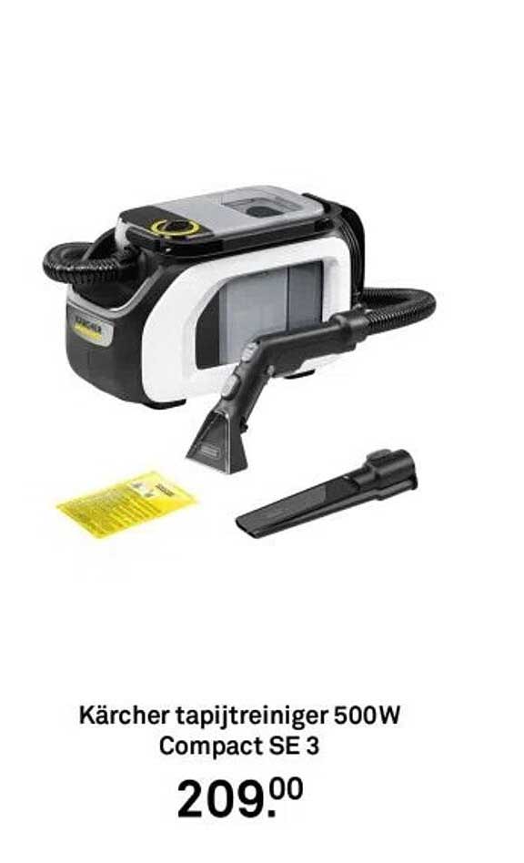 Kärcher tapijtreiniger 500W Compact SE 3