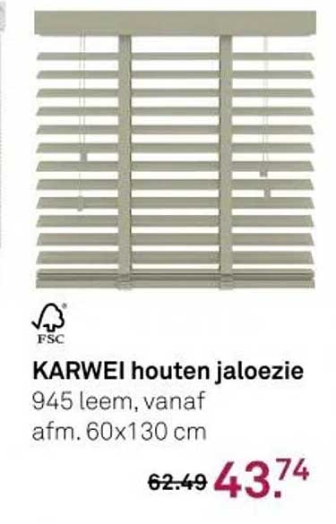 KARWEI houten jaloezie