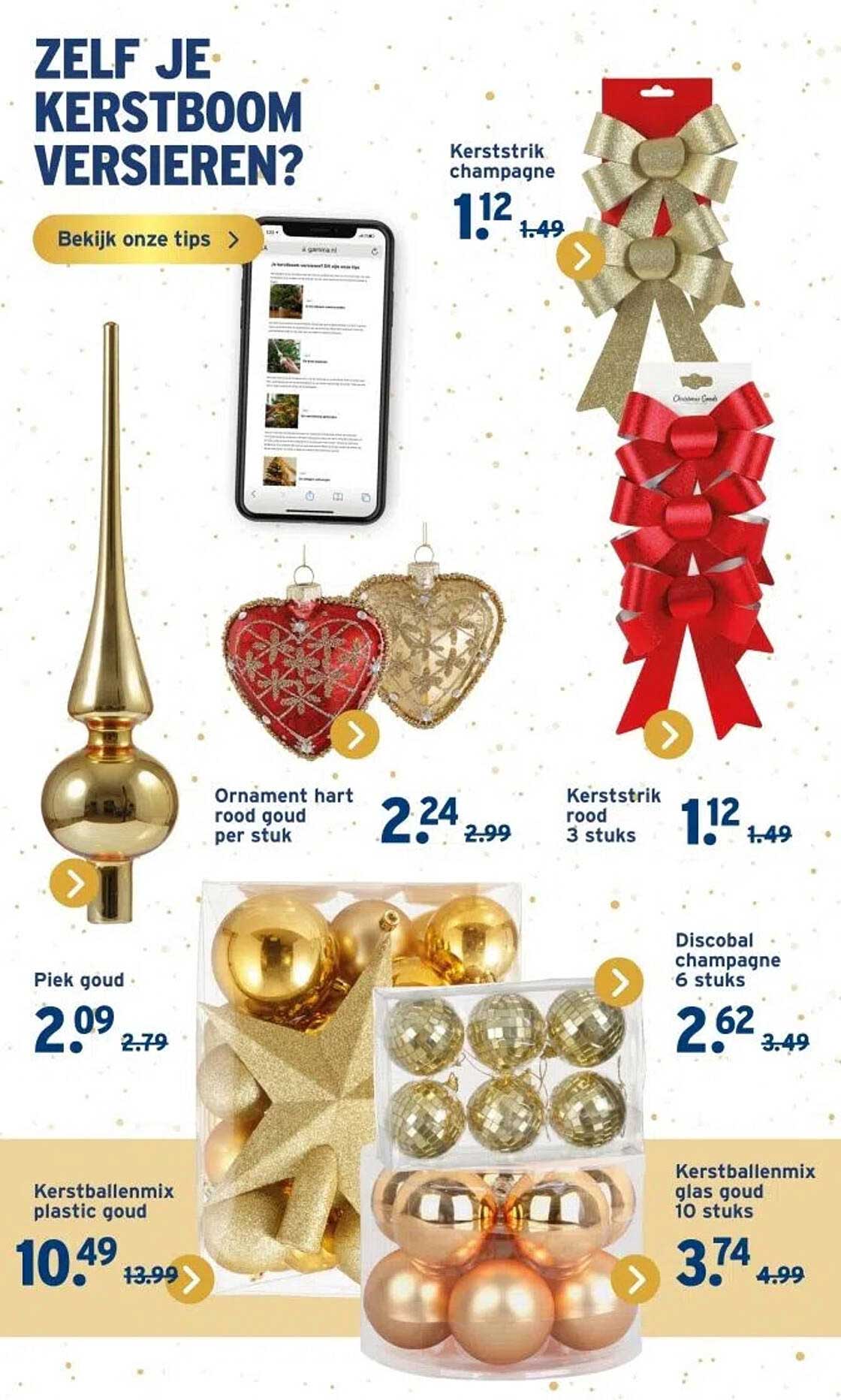 Kerststrik champagne