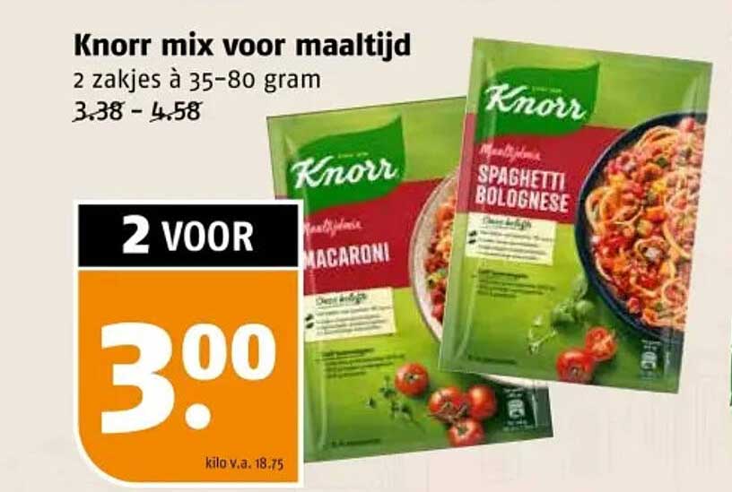 Knorr mix voor maaltijd
