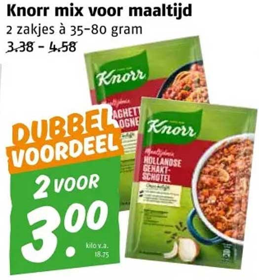 Knorr mix voor maaltijd