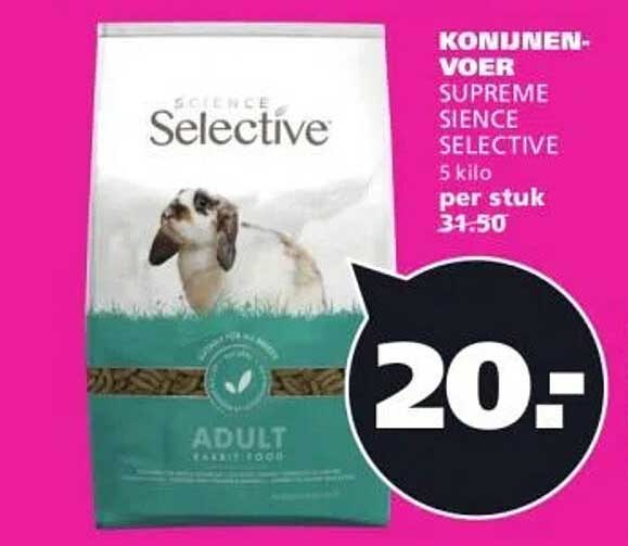 KONIJNEN-VOER SUPREME SIENCE SELECTIVE 5 kilo