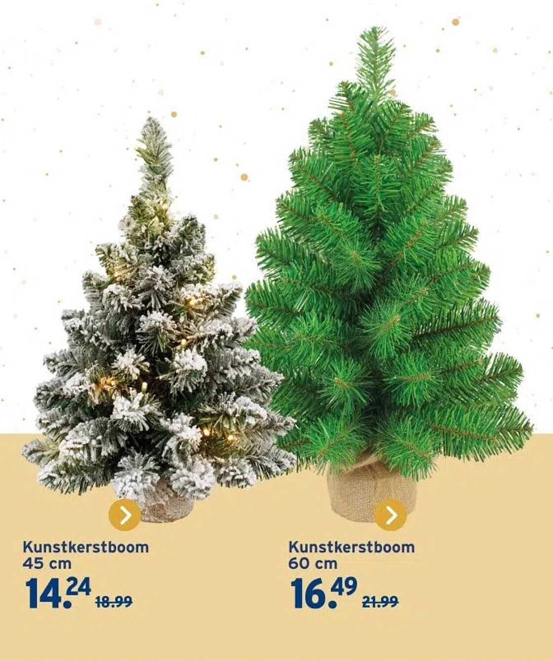 Kunstkerstboom 45 cm en 60 cm